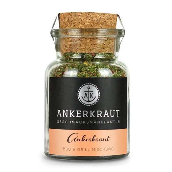 Ankerkraut BBQ Mischung zum Marinieren und Würzen Korkenglas 70g 