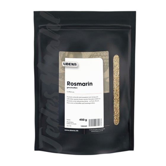 Ubena Rosmarin geschnitten eine aromatische Zutat Zipbeutel 450g 