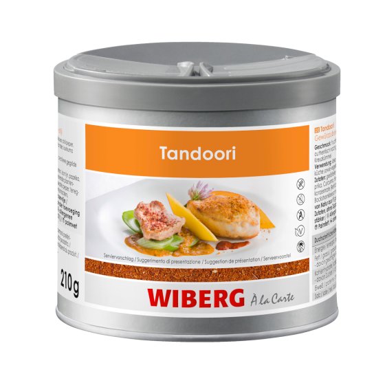 Wiberg Tandoori Gewürzzubereitung indischer Art Packung 210g 