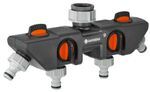 GARDENA 4 Wege Verteiler für bis zu 4 Geräte an den Wasserhahn 