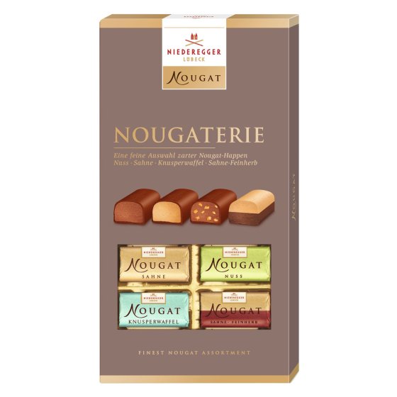 Niederegger Nougaterie Feine Nougat Happen nach Sorten sortiert 200g 
