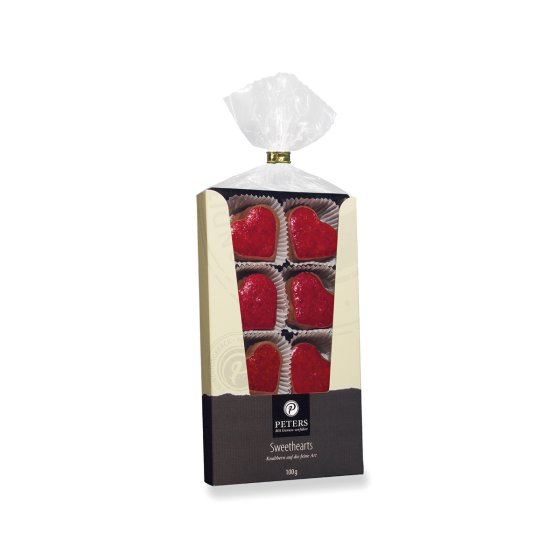 Peters Sweethearts mit Nougatfüllung Butterkekse in Herzform 100g 