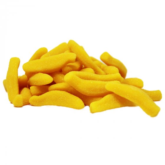Schaumzucker Fruchtgummi gezuckert goldgelbe Bananen Halal 175g