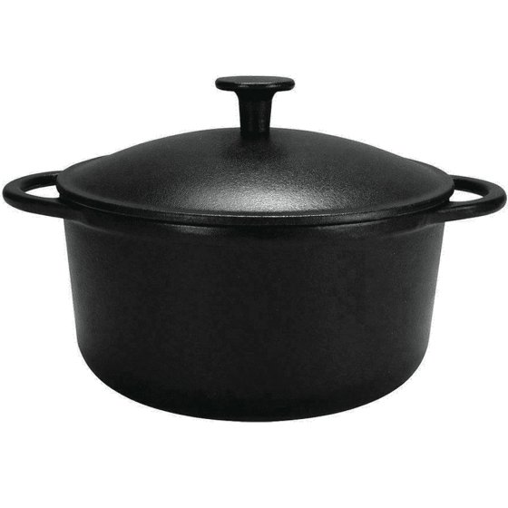 Krüger Fleischtopf Gusseisen Serie Rustica Emailleversiegelt 24cm 