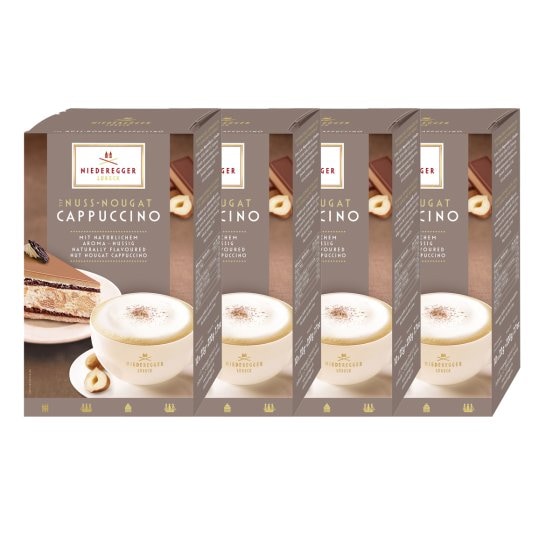 Niederegger Kaffeepulver Nuss Nougat Cappuccino 220g 4er Pack 