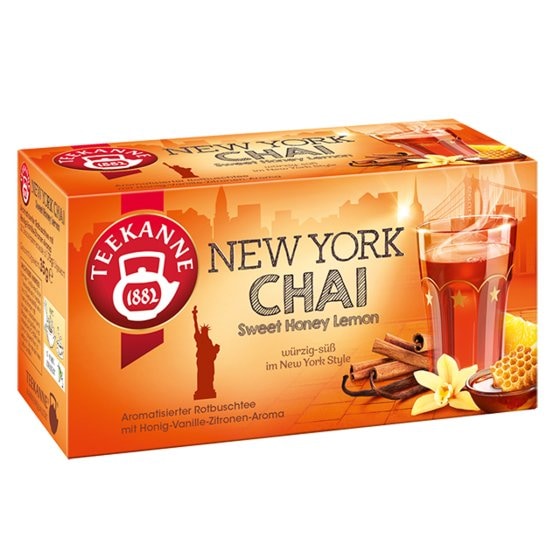 Teekanne New York Chai Sweet Honey Lemon würzig süß 20 Teebeutel 35g 