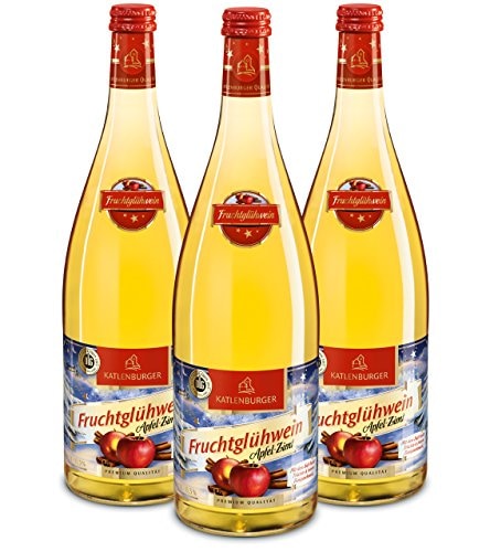 Katlenburger Apfel - Zimt Fruchtglühwein Süß 1000ml 3er Pack 