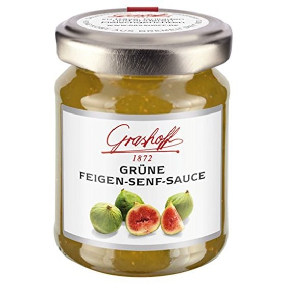 Grashoff Grüne Feigen Senf Sauce fruchtig pikante Grillsauce 125ml 