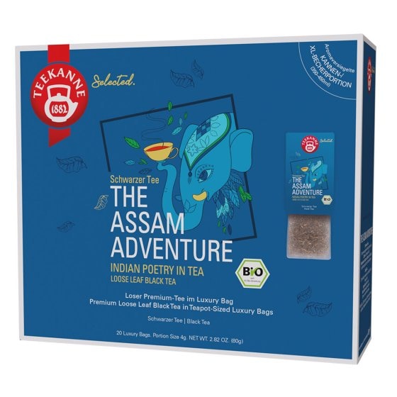 Teekanne Bio The Assam Adventure Luxury Bag 20 Beutel 