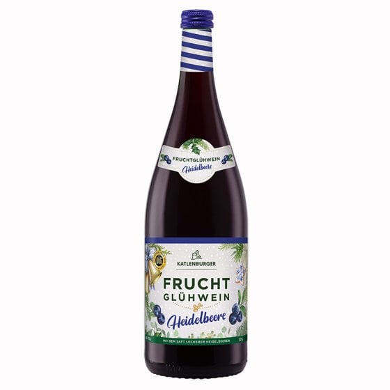 Katlenburger Heidelbeere Fruchtglühwein süß und fruchtig 1000ml 