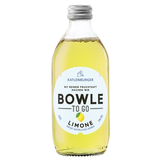 Katlenburger Bowle To Go Limone mit fruchtig reinem Fruchtsaft 330ml 
