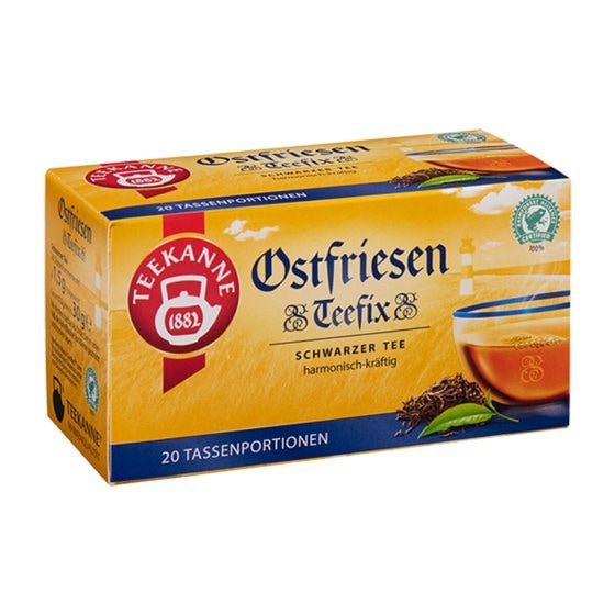 Teekanne Ostfriesen Teefix Schwarzer Tee harmonisch kräftig 30g 