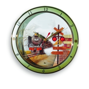 Wanduhr-Nostalgic Train 