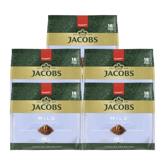 Jacobs Krönung Pads Mild, 5er Pack (5 x 105 g) 
