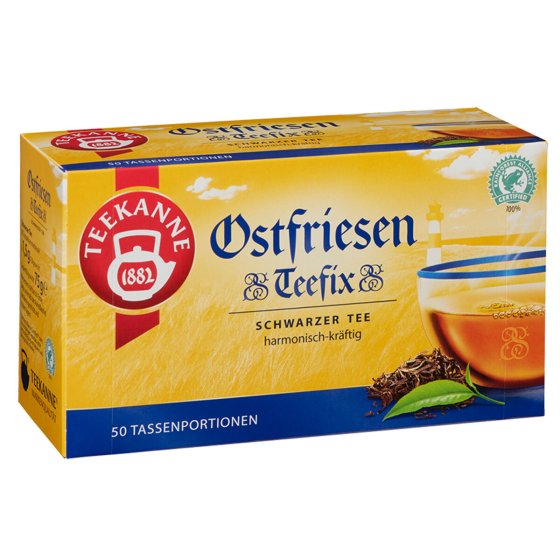 Teekanne Ostfriesen Teefix Schwarzer Tee harmonisch kräftig 75g 