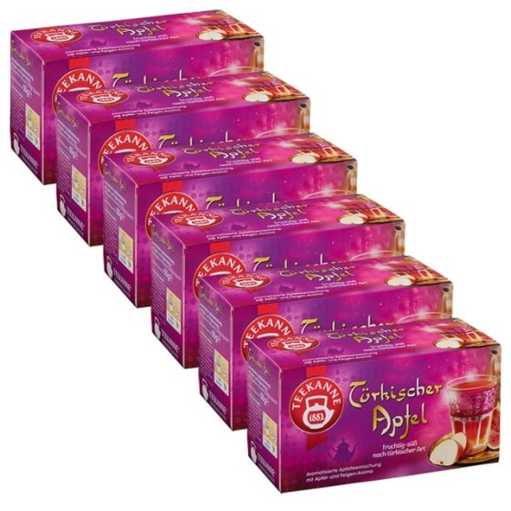 Teekanne Türkischer Apfel Apfel Feigengeschmack 55g 6er Pack 