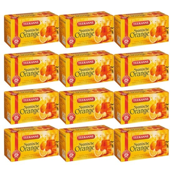 Teekanne Spanische Orange Ländertee fruchtig südländisch 50g 12er Pack 