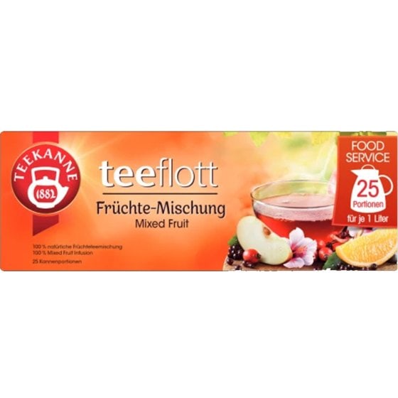 Teekanne Teeflott Früchte Mischung mit fruchtig süßen Früchten 175g 