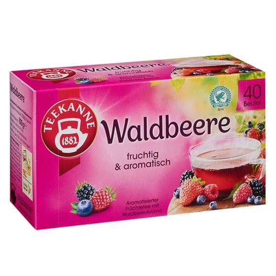Teekanne Waldbeere fruchtig und aromatisch Früchtetee 40 Tebeutel 50g 