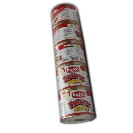 Hesco Zwiebelsuppe nach französischer Art First Glass 5 Dosen 1060ml 