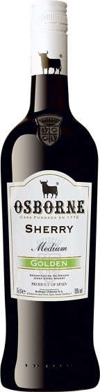 Osborne Sherry Golden Medium dunkelgolden würzig süss 750ml  3er Pack 