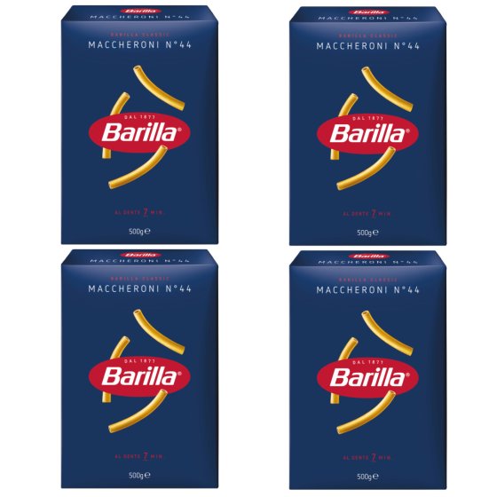 Barilla Nudeln Maccheroni Nummer 44 Hartweizennudeln 4er Pack 