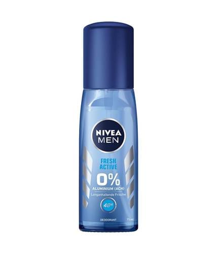 Nivea Deo Zerstäuber for Men Blau Fresh ohne Aluminium 75ml 6er Pack 