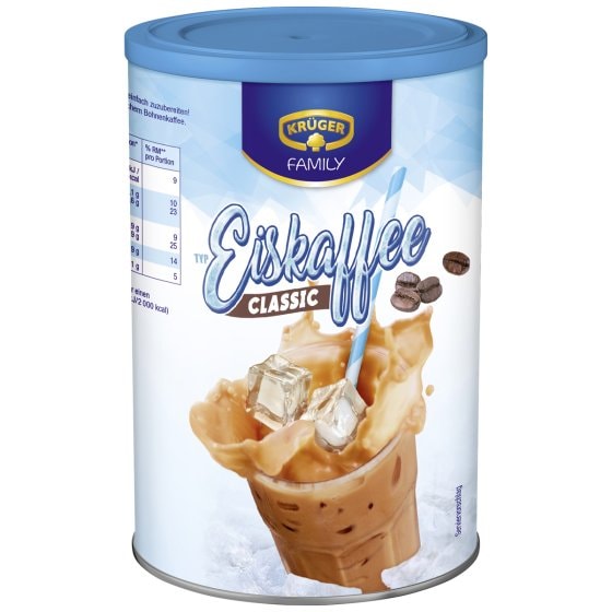 Krüger Eiskaffee Classic löslicher Bohnenkaffee mit kalter Milch 275g 