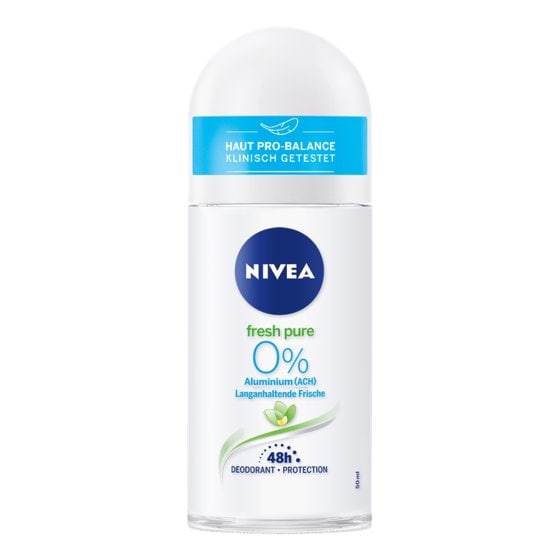 Nivea Fresh Pure Deo roll on 48h aus milde pflege 50ml 6er Pack 