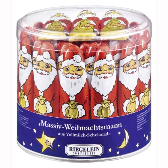Riegelein Massive Weihnachtsmänner aus Vollmilchschokolade 813g 