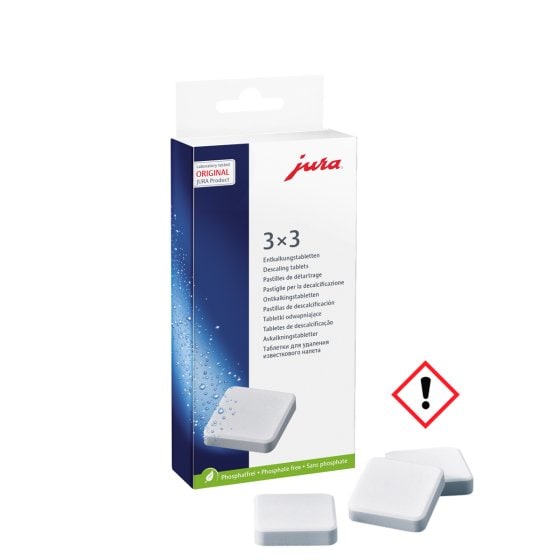Jura 2 Phasen Entkalkungstabletten 3x3 Entkalkungsvorgänge 9 Tabletten 