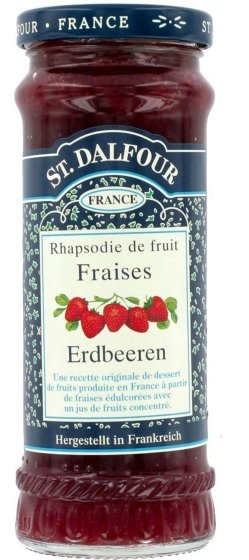 St. Dalfour Fruchtaufstrich Erdbeere Brotaufstrich Konfitüre 280g 