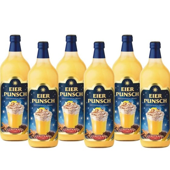 Gerstacker der Original Eierpunsch verführerisch cremig 1000ml 6er Pack 