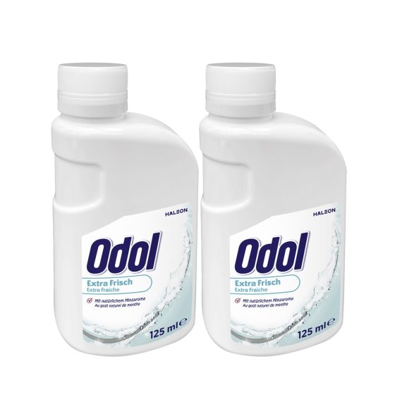 Odol Mundwasser extra frisch mit natürlichem Minzaroma 125ml 2er Pack 