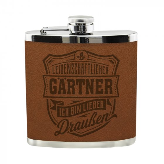 Echter Kerl Flachmann Gärtner 