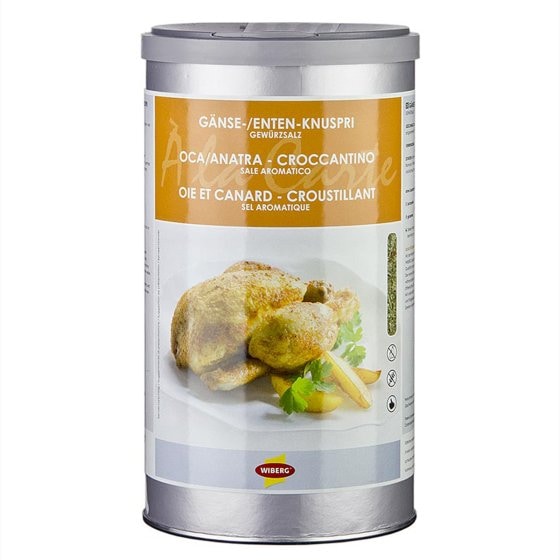 Wiberg Gänse Enten Knuspri Gewürzsalz im Aromatresor Dose 950g 