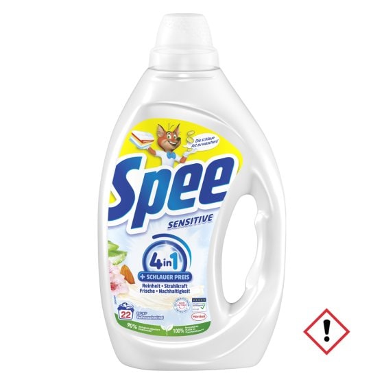Spee Sensitive Gel 22 Waschladungen Hautverträglich 4in1 990ml 