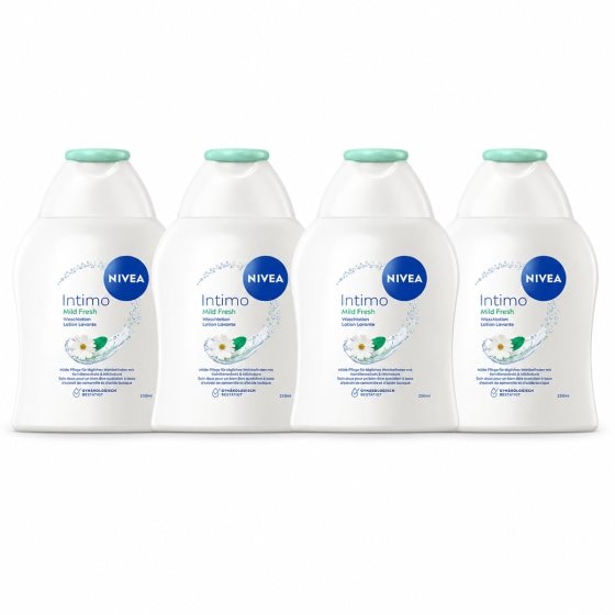 Nivea Intimo Waschlotion Mild Fresh sanfte Pflege 250ml 4er Pack 