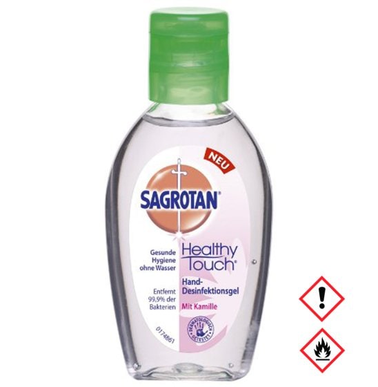 Sagrotan Hand Desinfektionsgel mit Kamille für Unterwegs 50ml 