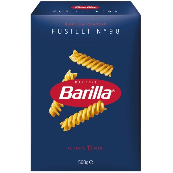 Barilla Fusilli Nummer 98 Original aus Italien Pasta aus Weizen 500g 