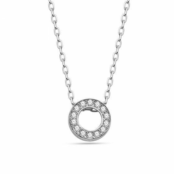 Anhänger mit Kette Buchstabe O 925/- Sterling Silber 