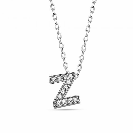 Anhänger mit Kette Buchstabe Z 925/- Sterling Silber 