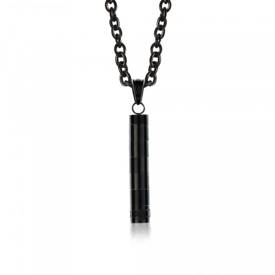 Anhänger mit Kette Edelstahl BLACK PURE-O 