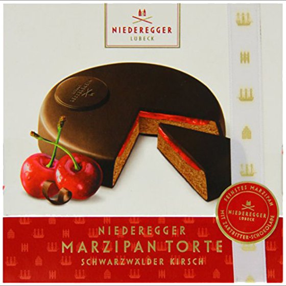 Niederegger Marzipan Torte Schwarzwälder Kirsch Zartbitter 185g 