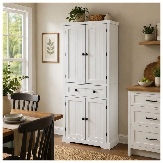 Buffetschrank Thekla Landhausstil Weiß 
