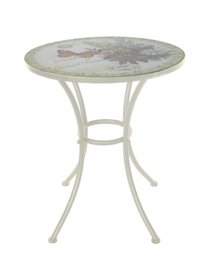 Gartentisch Celia Schmetterling Balkontisch Terrassentisch Metalltisch 