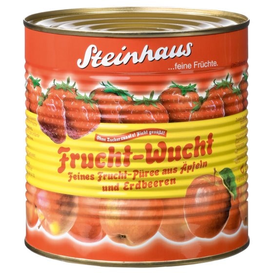Steinhaus Frucht Wucht Erdbeer ungesüßt feinstes Frucht Püree 2650g 