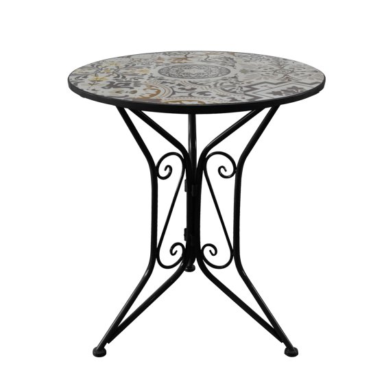 Gartentisch Metall Schwarz Algier 