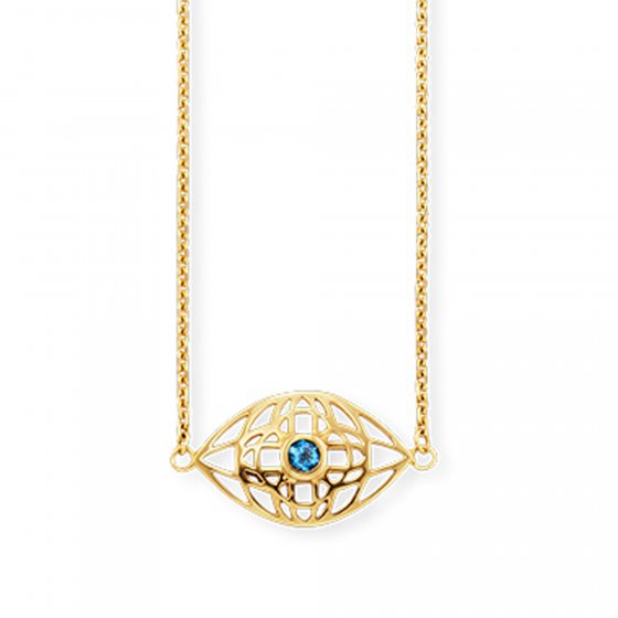 Collier 925/- Sterling Silber vergoldet Topas 