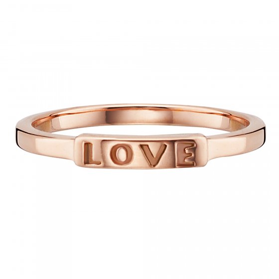 Ring 925/- Silber rotvergoldet LOVE 